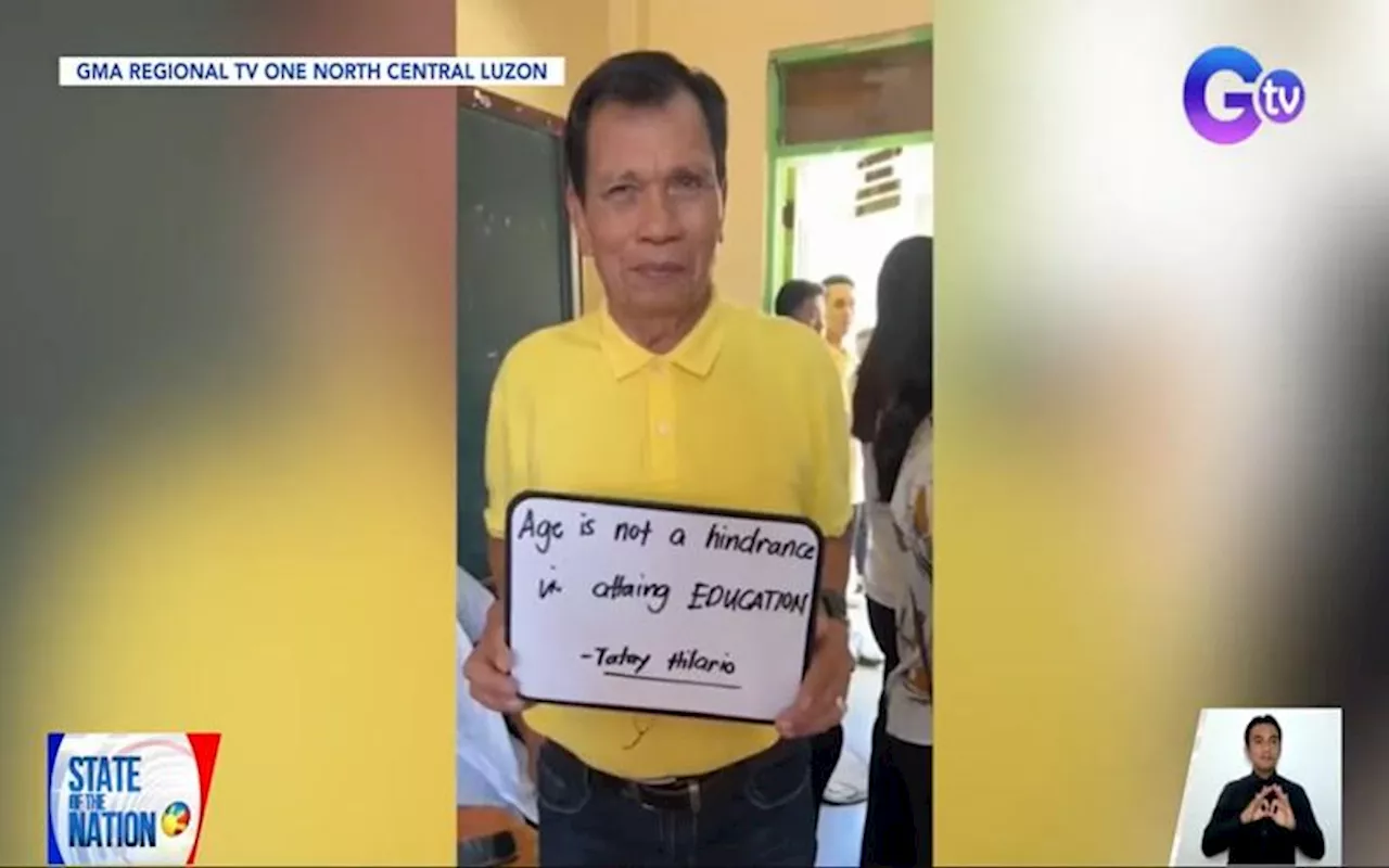 70-year-old in Aparri, Cagayan prepares to graduate from Senior High School