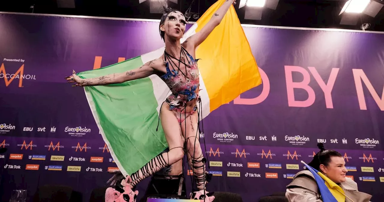 Ireland's Eurovision act Bambie Thug strips off after semi-final success