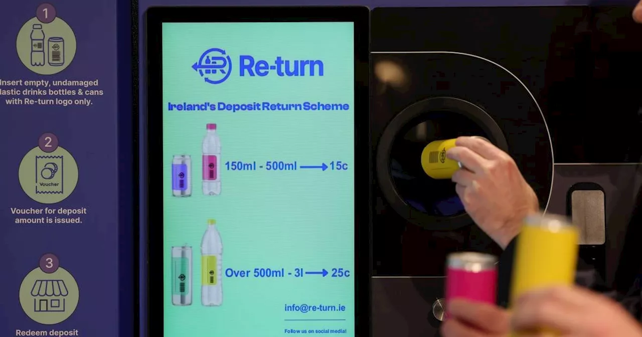 Deposit return scheme: Re-Turn stands by reliability of vending machines for recycling plastic bottles, cans