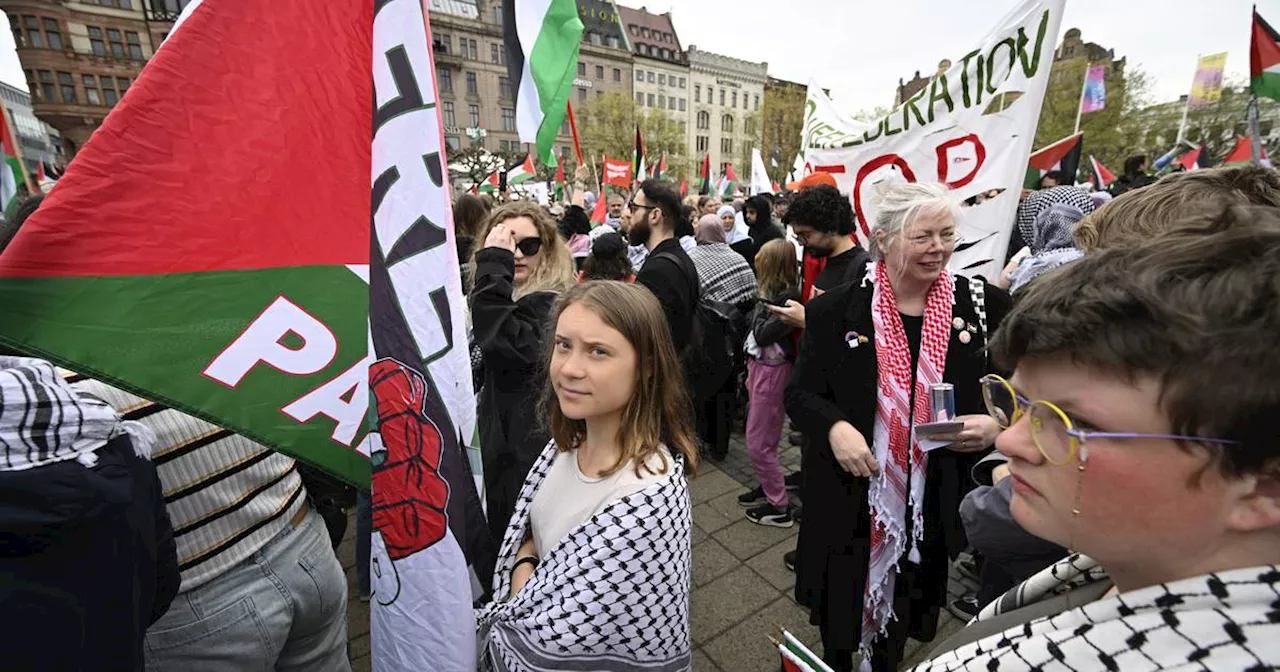 Eurovision: Greta Thunberg among thousands protesting against Israel competing in contest