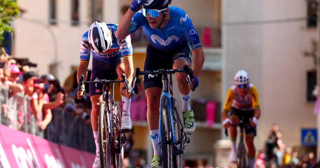 Pelayo Sanchez takes victory as breakaway prevails on stage six at Giro d’Italia