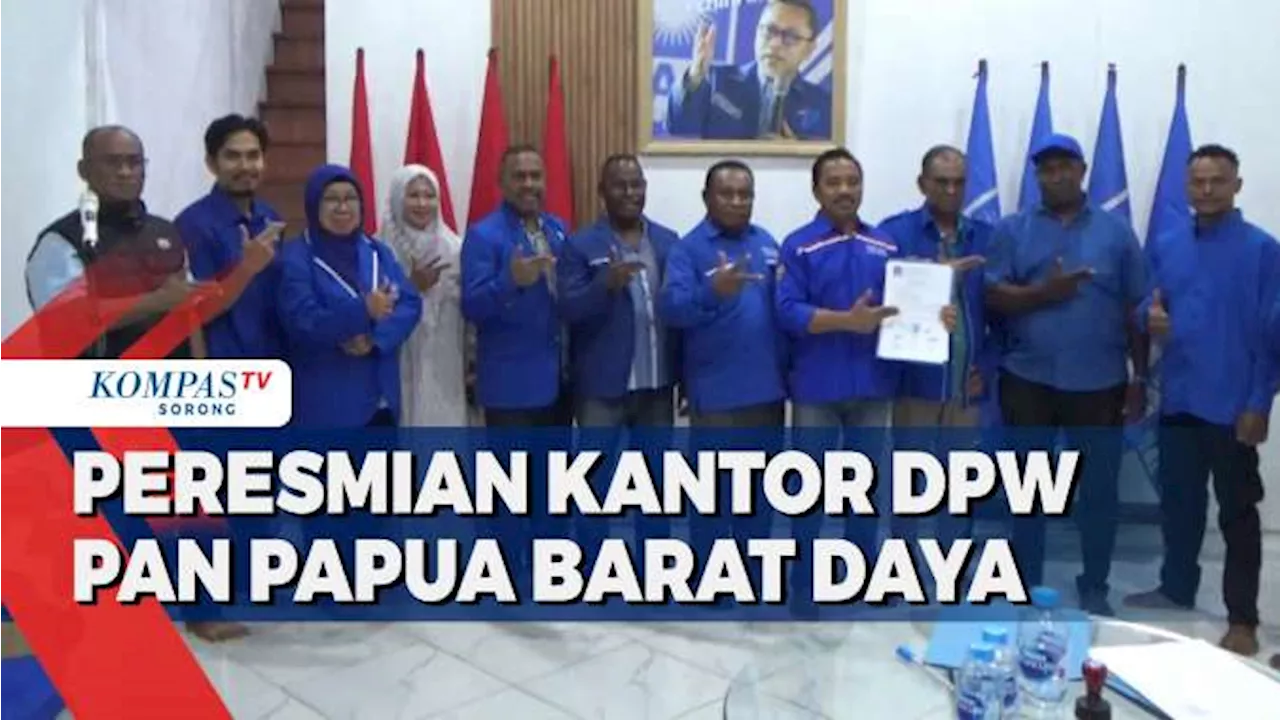 Tempati Kantor Permanen DPW PAN Papua Barat Daya Nyatakan Sikap Dukung Zulkifli Hasan