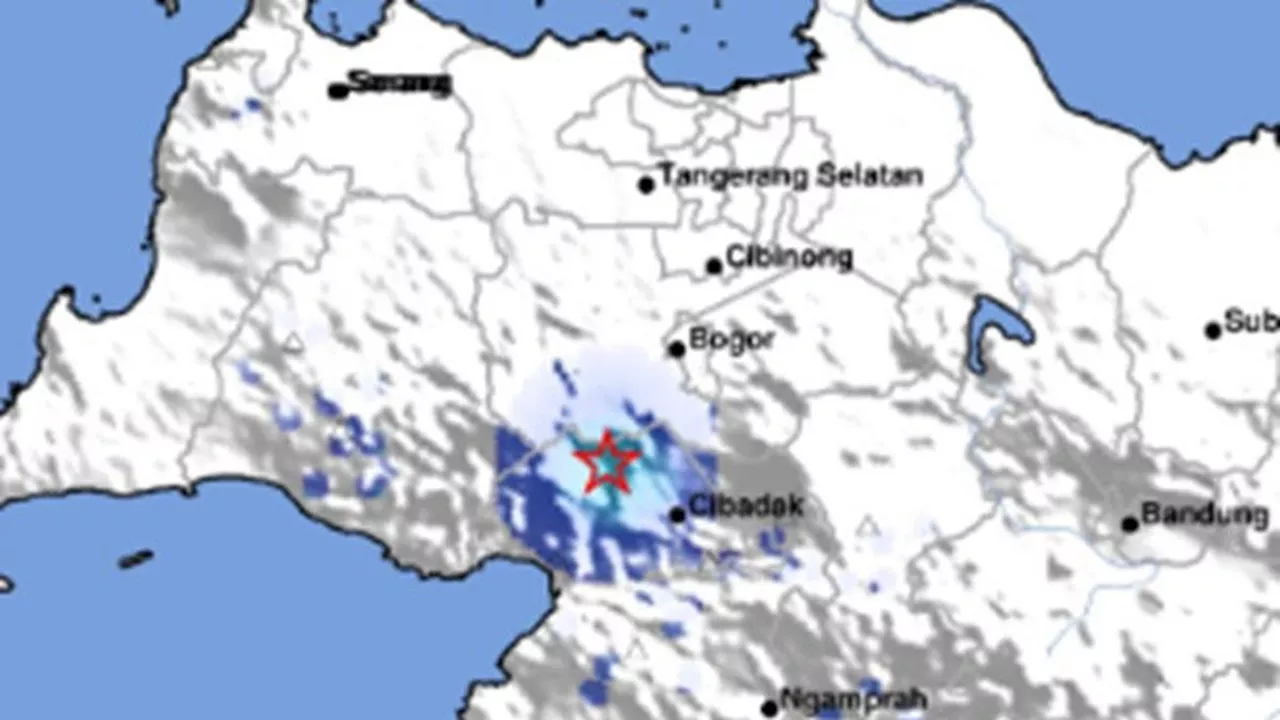 Gempa Darat Guncang Kabupaten Sukabumi, Getaran Terasa Sampai Bogor