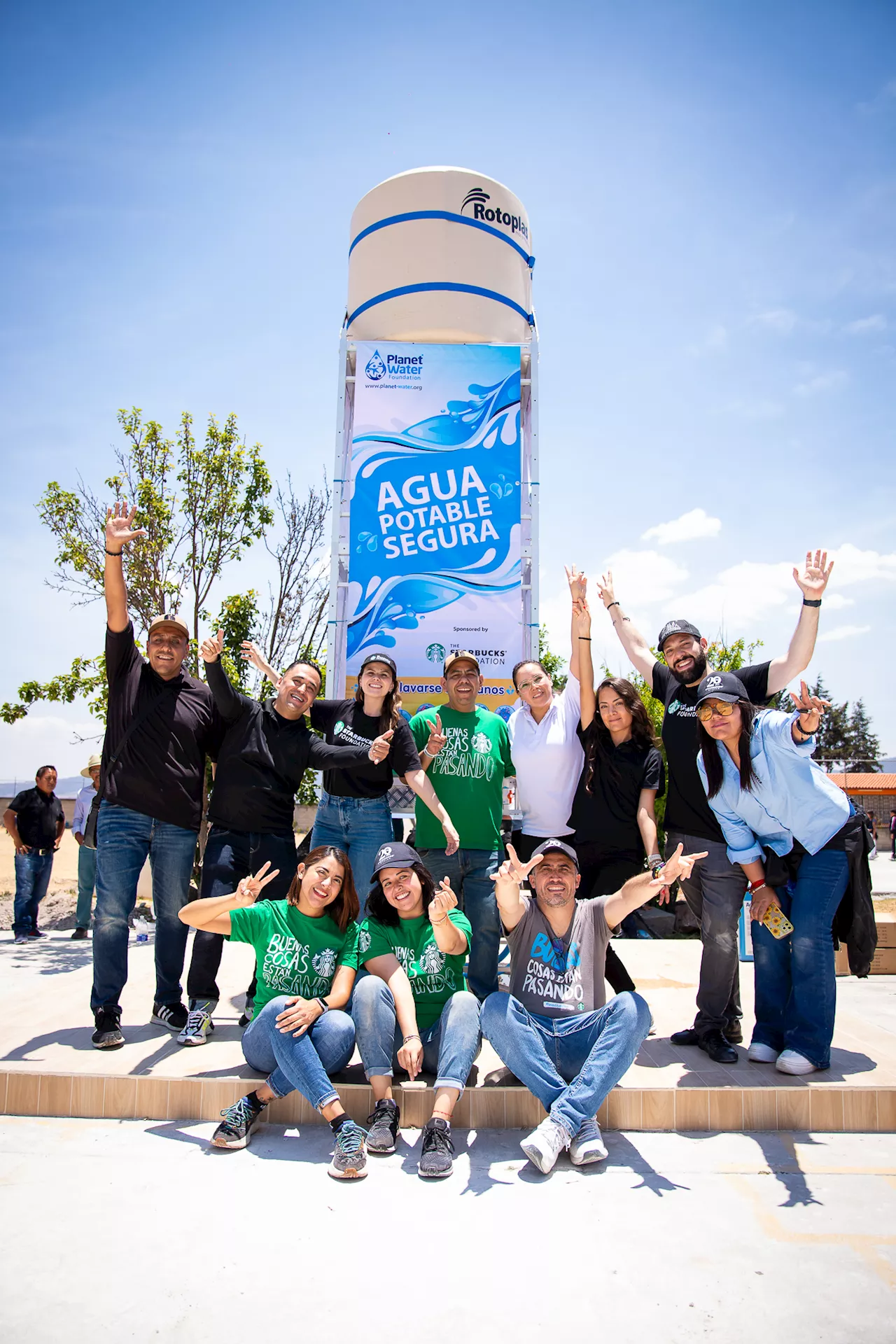 Fundación Starbucks, Fundación Alsea A.C. y Fundación Planet Water se unen para llevar agua potable a una comunidad rural de Toluca