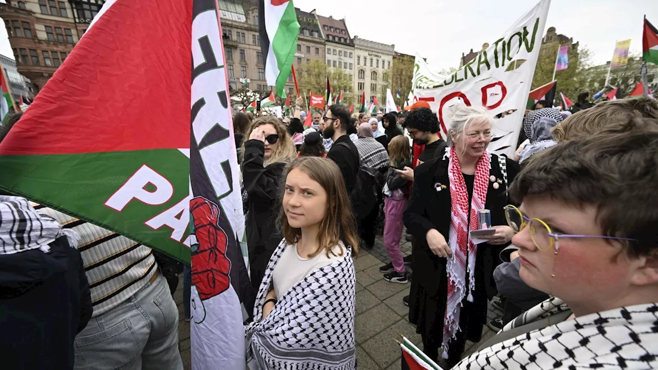 Greta Thunberg demonstriert gegen ESC-Teilnahme Israels