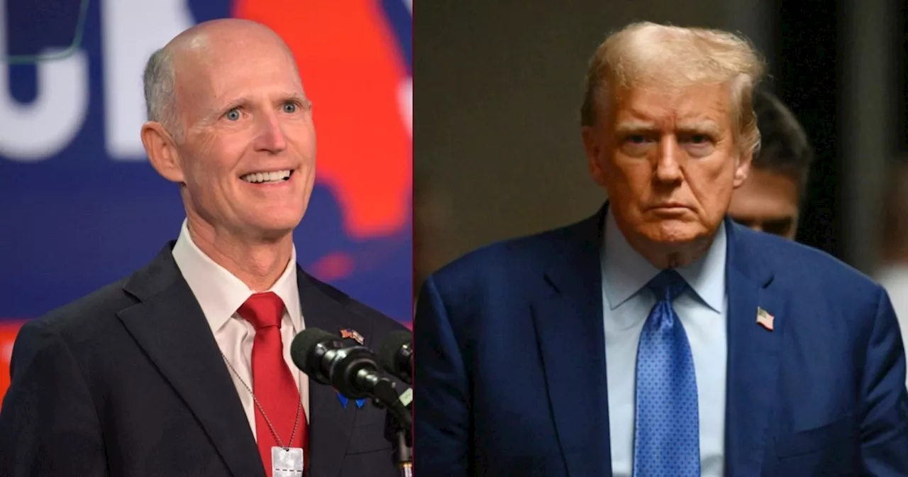 Florida Sen. Rick Scott accompanies Trump for Day 14 of hush money trial