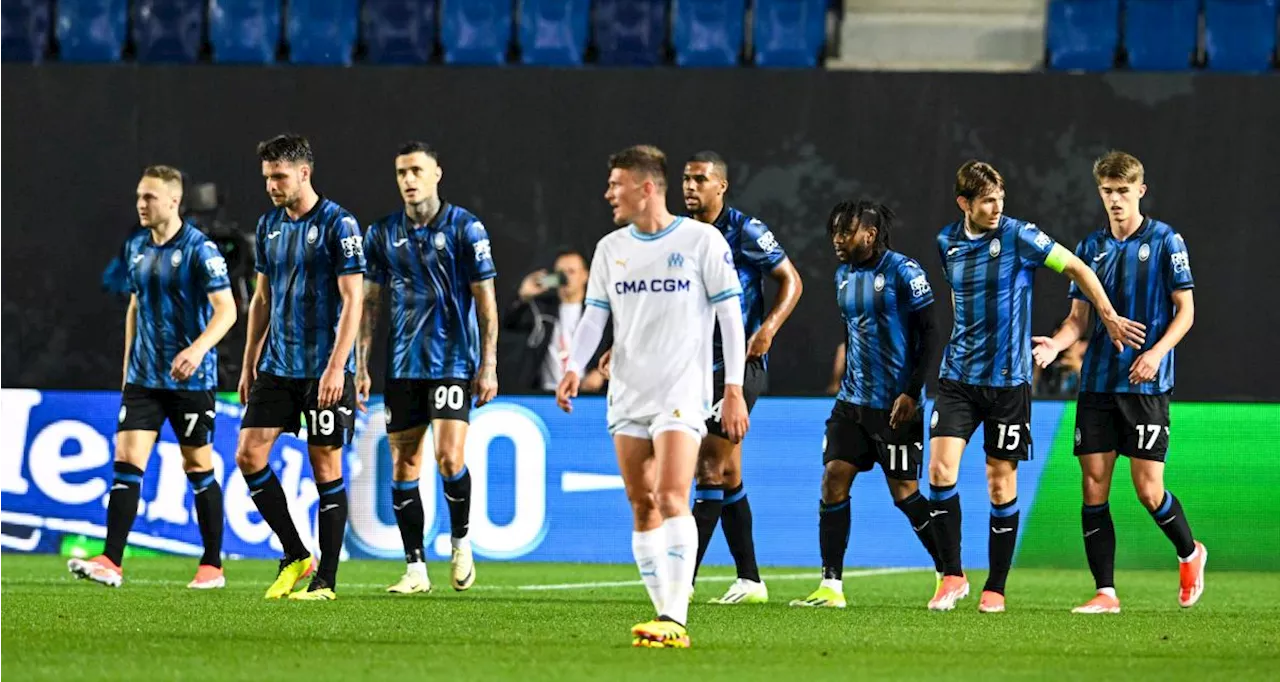 Dominé, l'OM est logiquement mené à la pause par l'Atalanta !