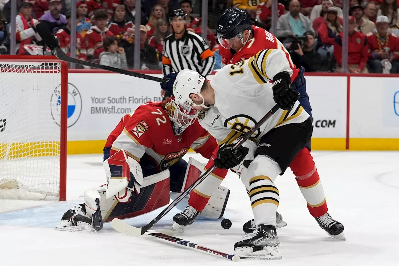 Aleksander Barkov scores twice, Panthers rout Bruins 6-1 in Game 2 to tie series