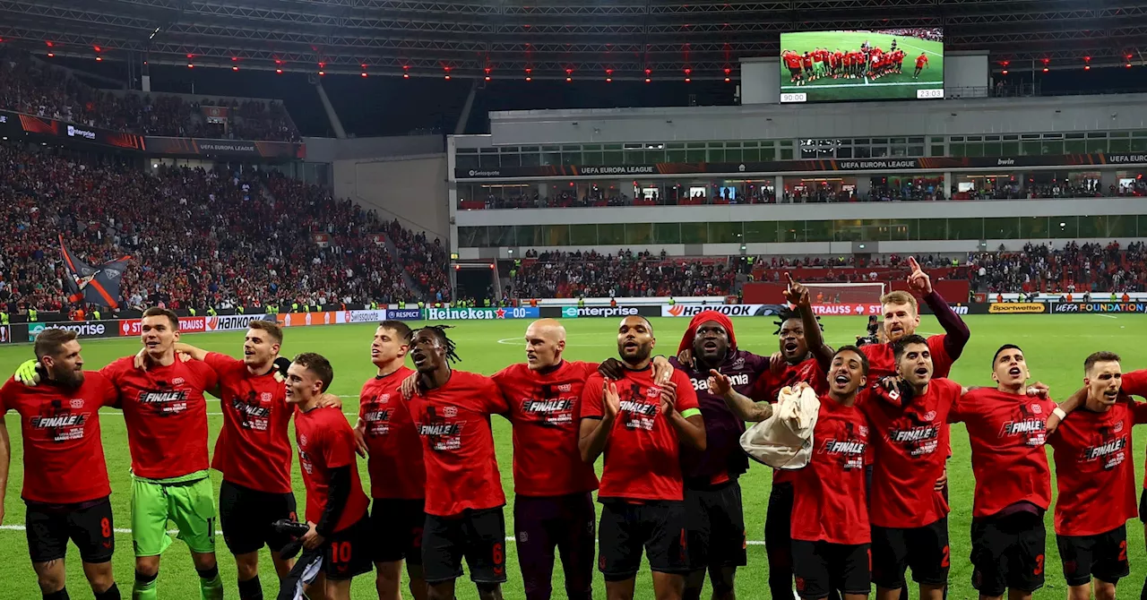 Leverkusen reach Europa League final with late comeback against Roma