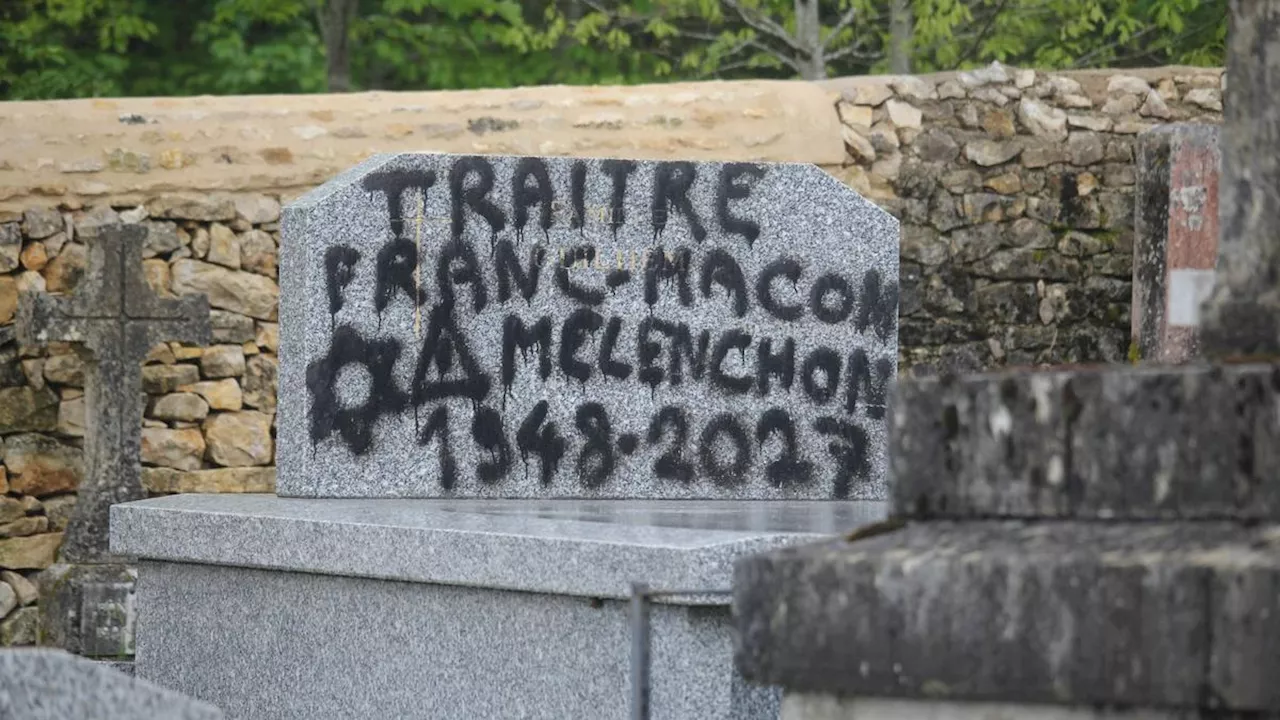 Vidéo. Dordogne : Mélenchon, Hanouna ou Pascal Praud menacés par des tags dans un cimetière