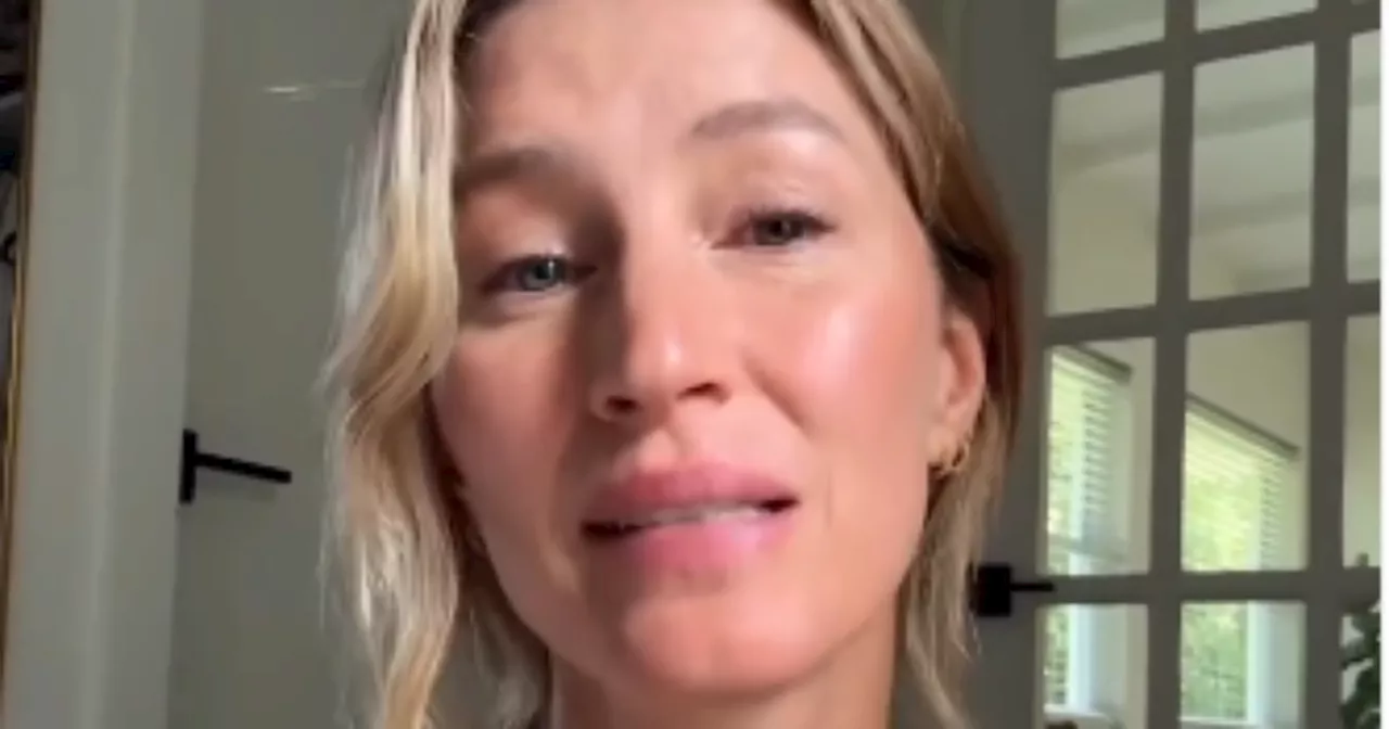 Gisele Bündchen se emociona ao pedir doações para o RS; assista