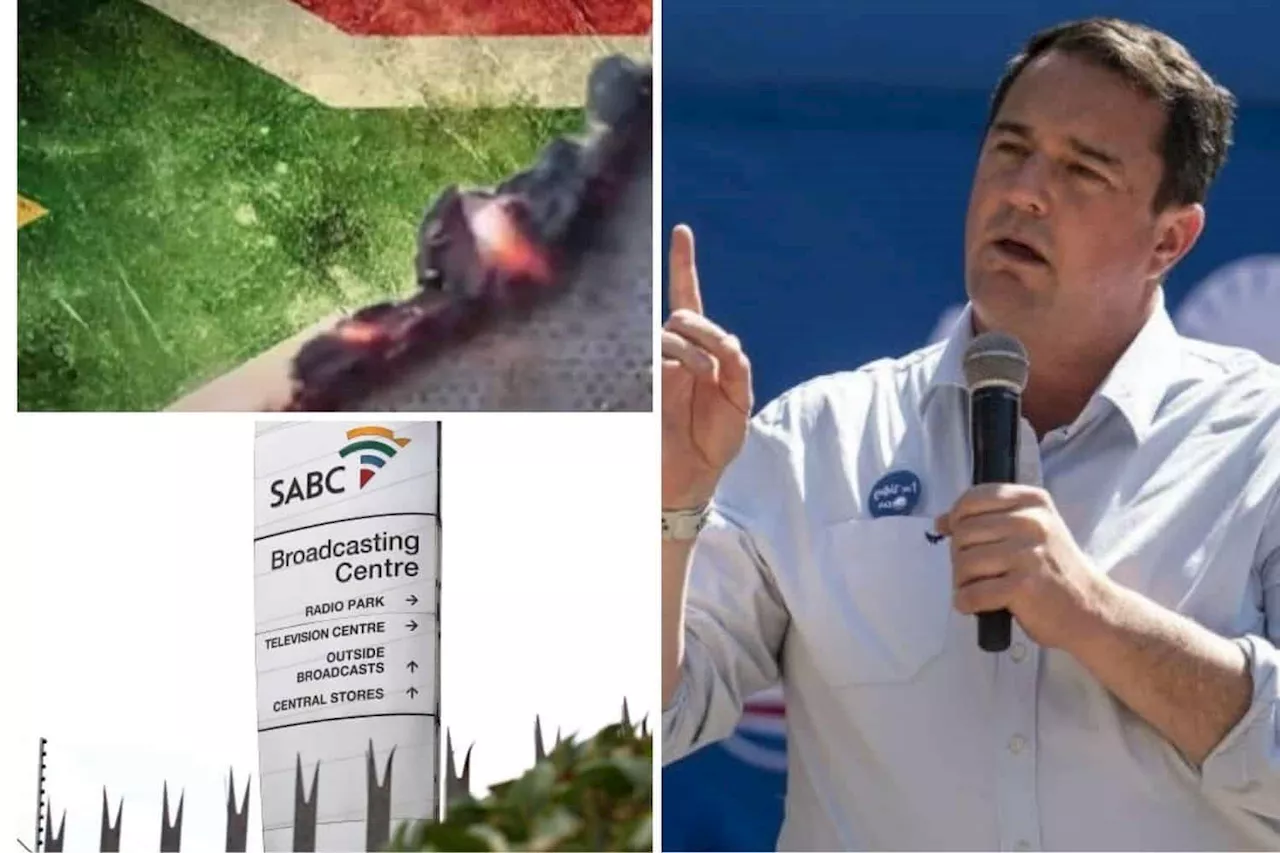 SABC ‘censors’ DA’s burning flag ad, Steenhuisen celebrates its reach [Video]