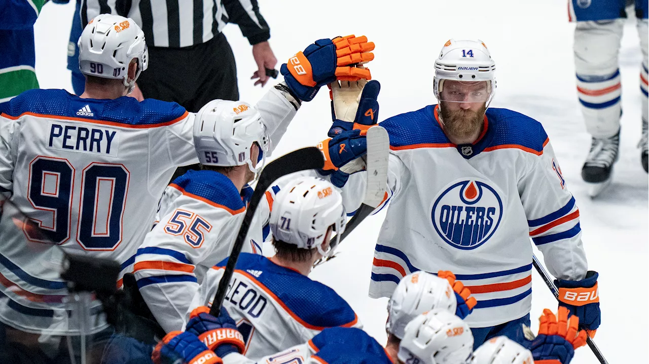 Ceci, Hyman give Oilers two-goal lead over Canucks after two periods