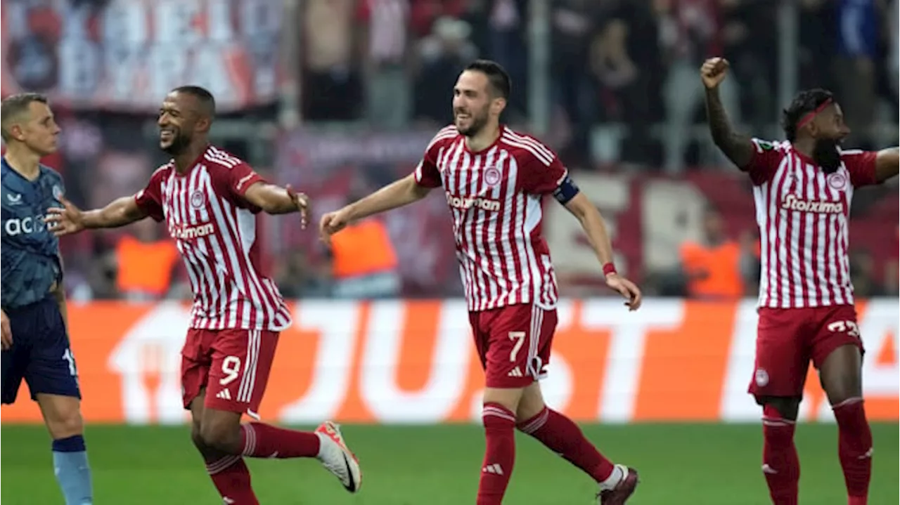 Aston Villa Tersungkur, Olympiakos Hadapi Fiorentina di Final Liga Konferensi Eropa