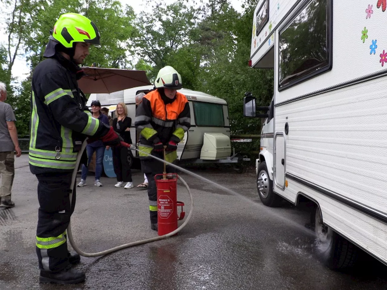 Wohnwagenbrand in Bregenz