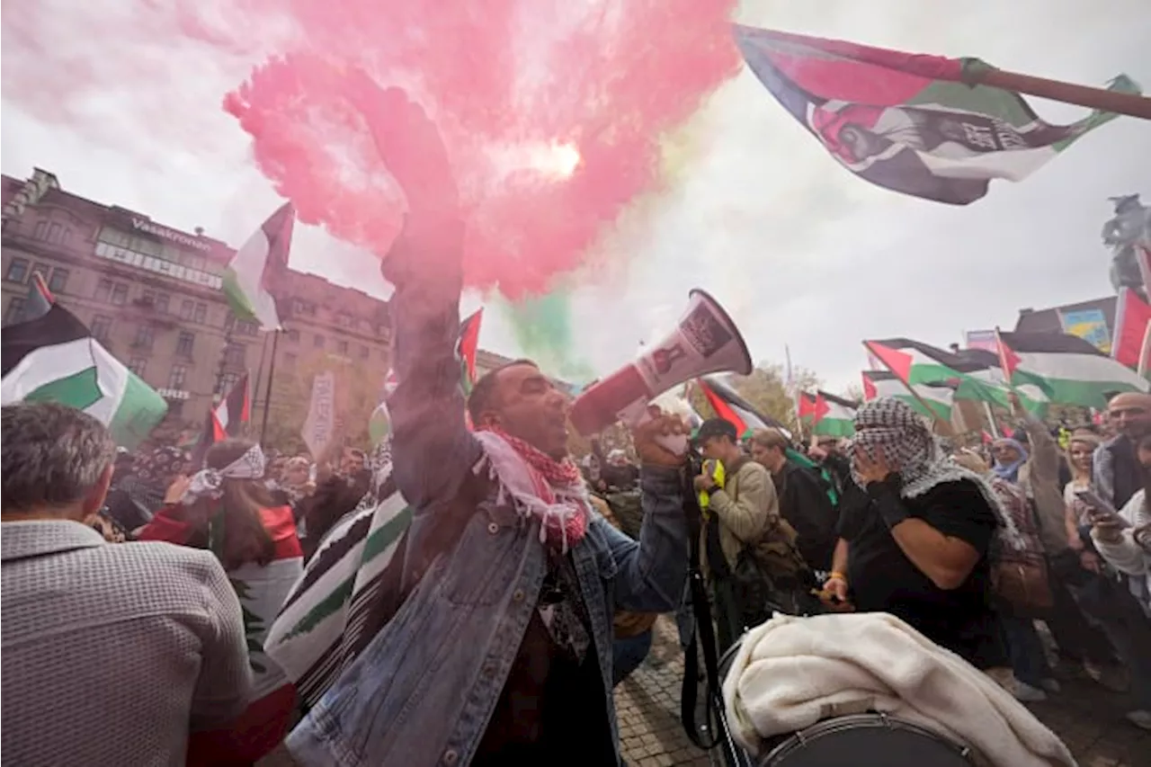 Thousands of pro-Palestinian protesters march in Malmo against Israel's Eurovision participation