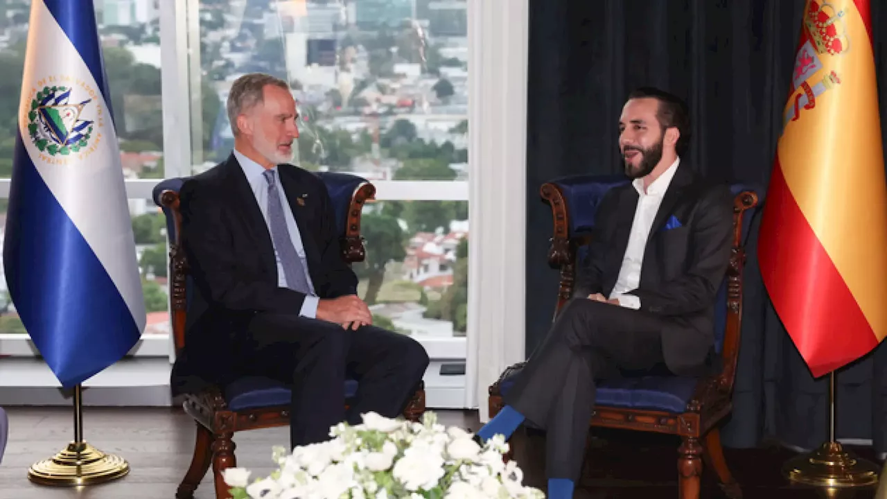 El Rey Felipe VI asiste a la toma de posesión de Bukele para su segundo mandato