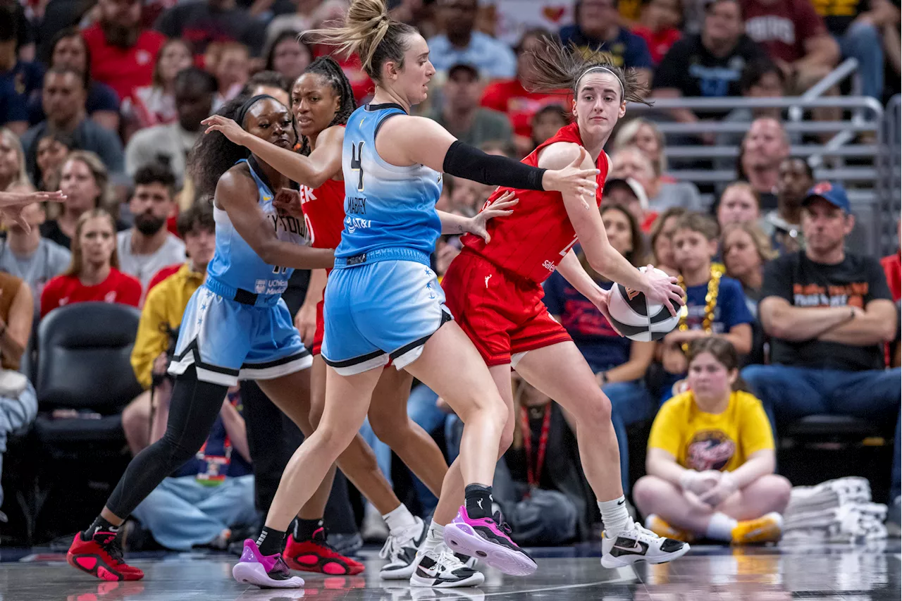 Caitlin Clark and Indiana Fever survive Chicago Sky's late charge to earn first home win, 71-70