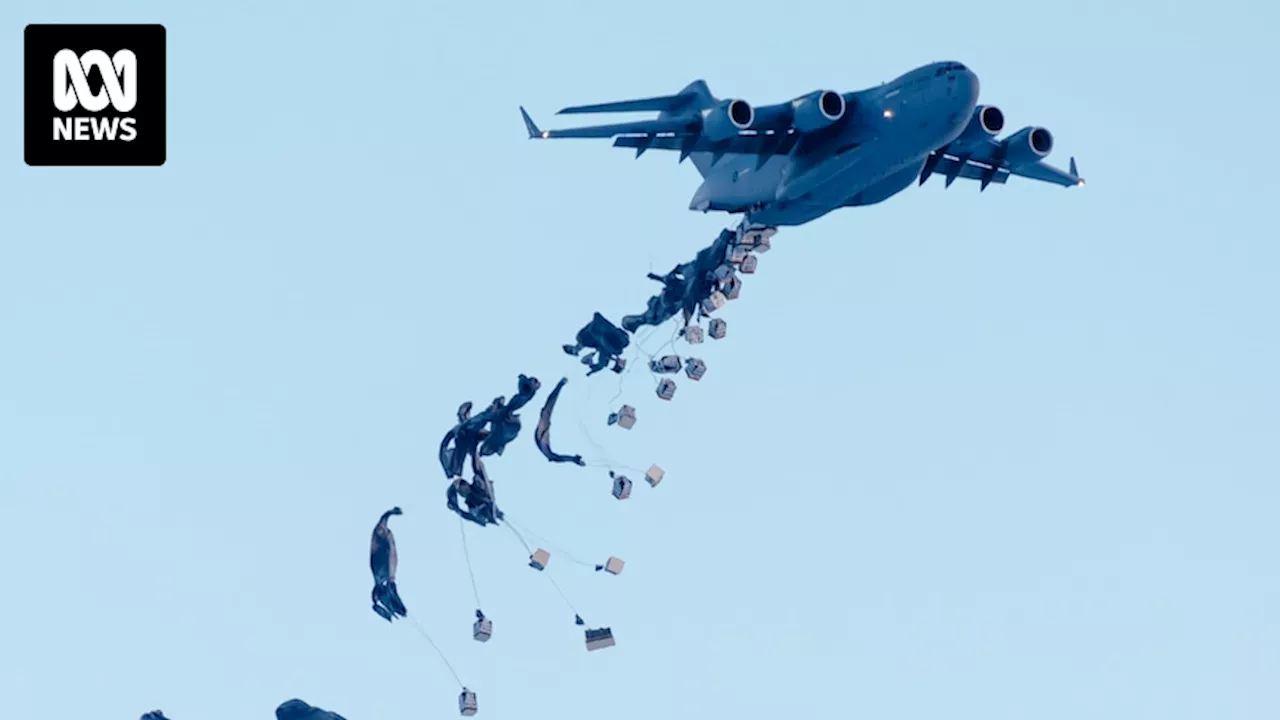 Defence completes C-17 Globemaster airdrop to resupply Mawson Station in Antarctica