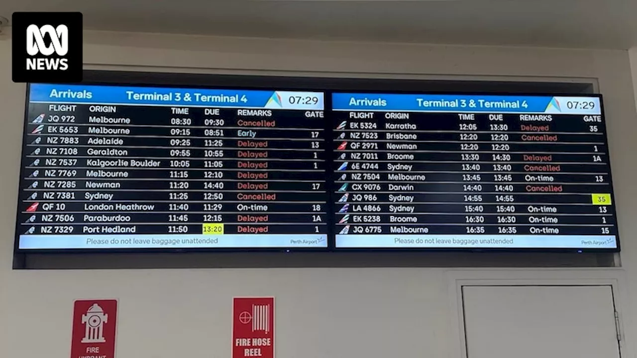 Perth Airport flights cancelled as refuelling issue grounds planes, stranding thousands