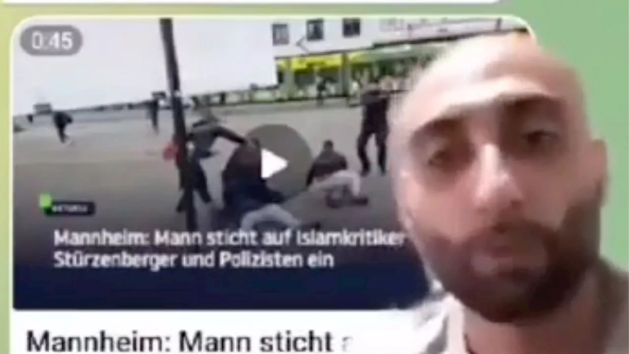 Wahnsinn von Mannheim: Islamist feiert Messer-Terror bei TikTok