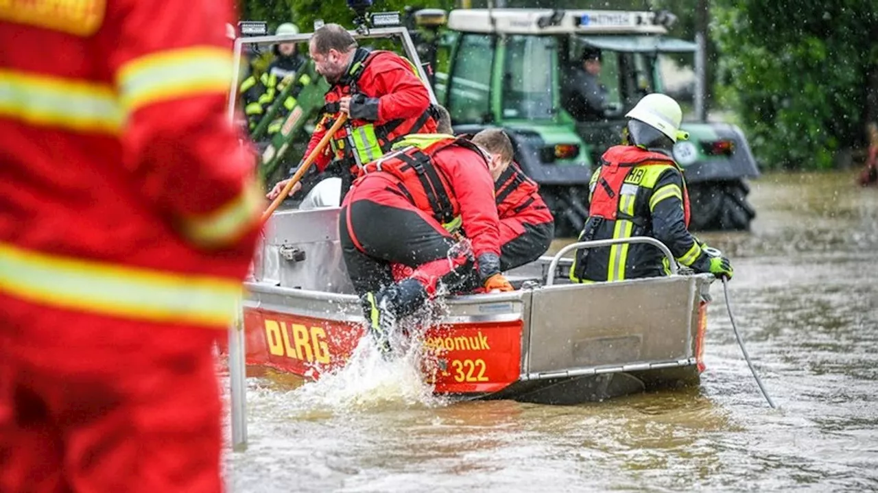 BR24 Live: Starkregen im Süden - Hochwasser und Evakuierungen