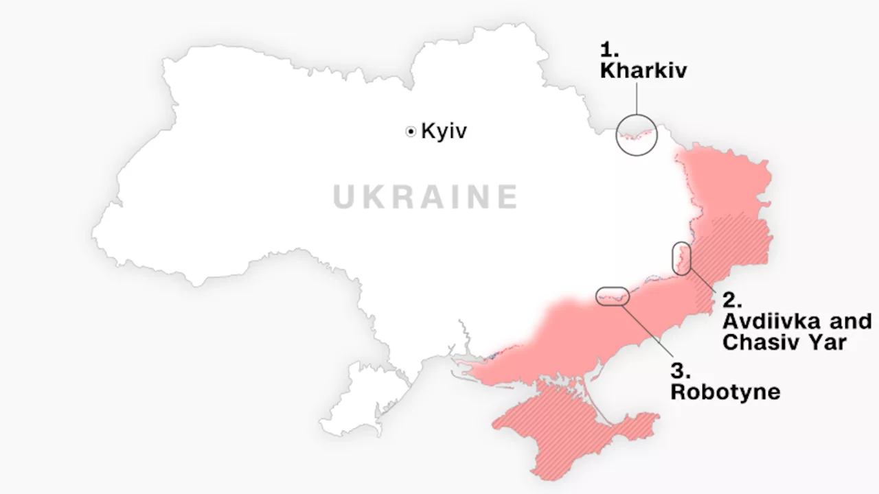 Russia opens a new front: Mapping three key battles in the Ukrainian war