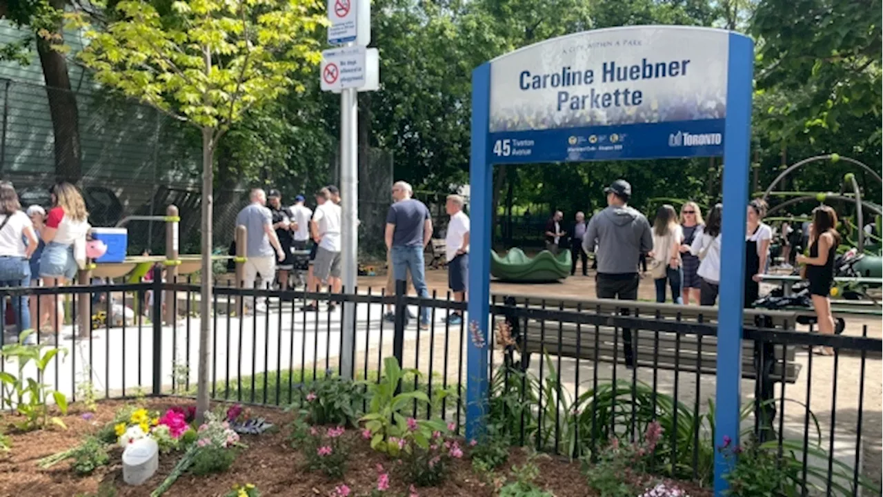 Caroline Huebner Parkette officially unveiled in Toronto