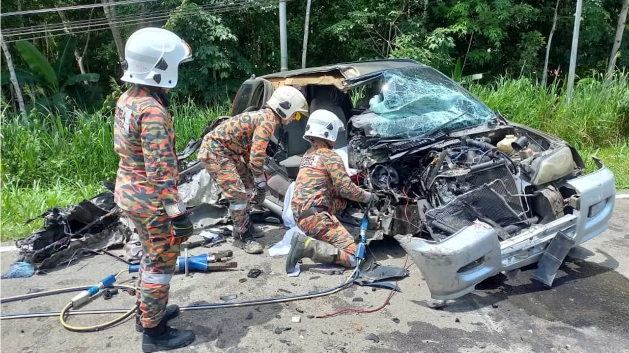 Man killed in Tenom crash, woman seriously injured