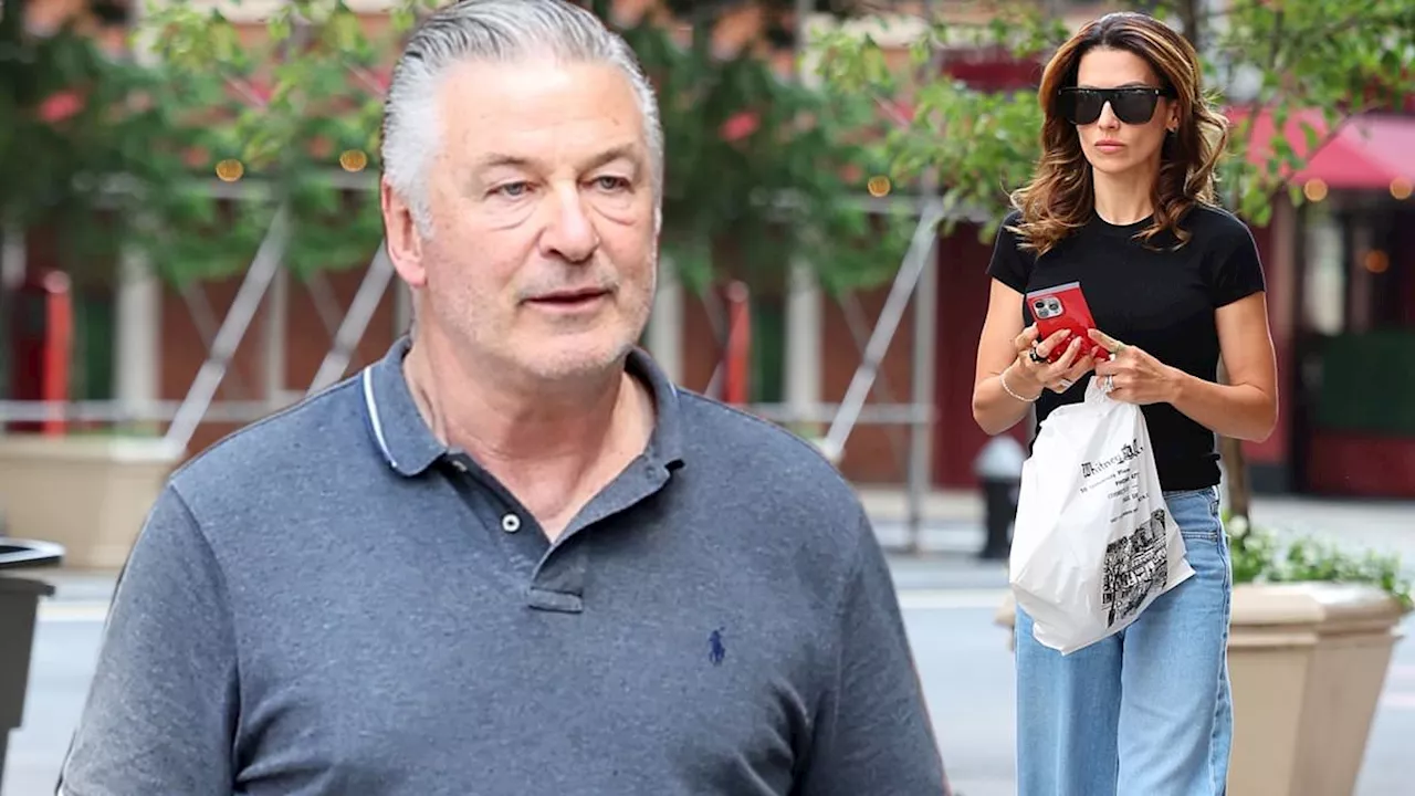 Alec Baldwin, 66, looks in high spirits during errand run with wife Hilaria, 40, in NYC