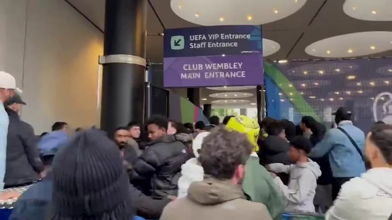 Mayhem inside and outside Wembley mars Champions League final