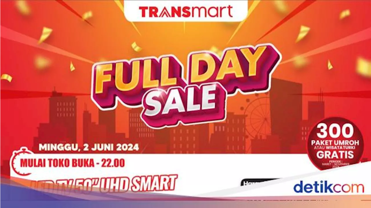 TV LED 65 Inch Diskon Sampai Rp 3 Jutaan di Transmart Full Day Sale!