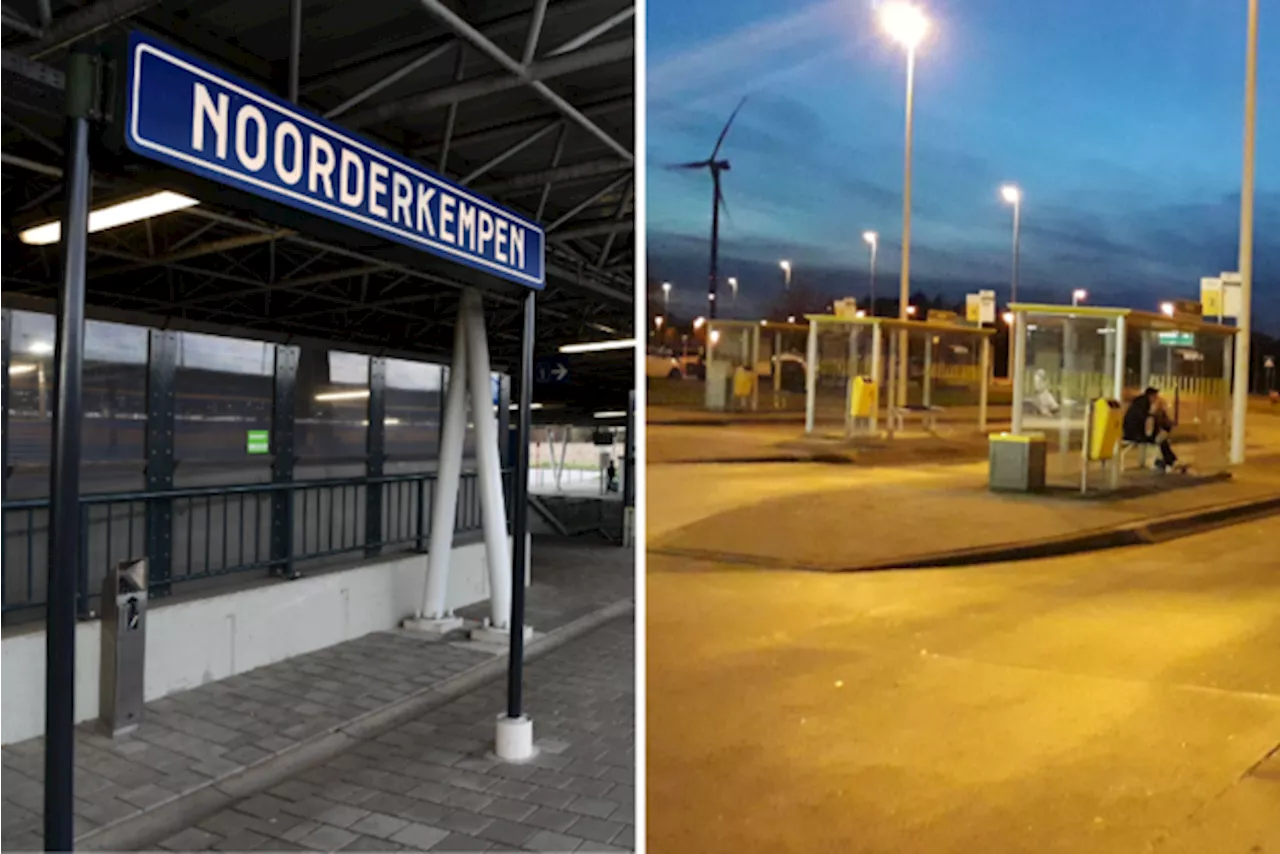 Man gooit stenen naar reizigers en bus aan station Noorderkempen: niemand gewond