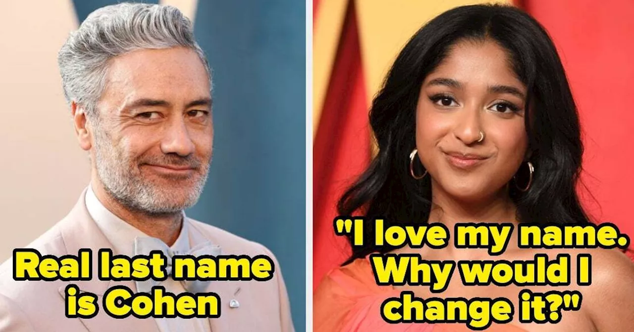 8 Famous People Who Changed Their Names For Hollywood, And 8 Who Absolutely Refused To
