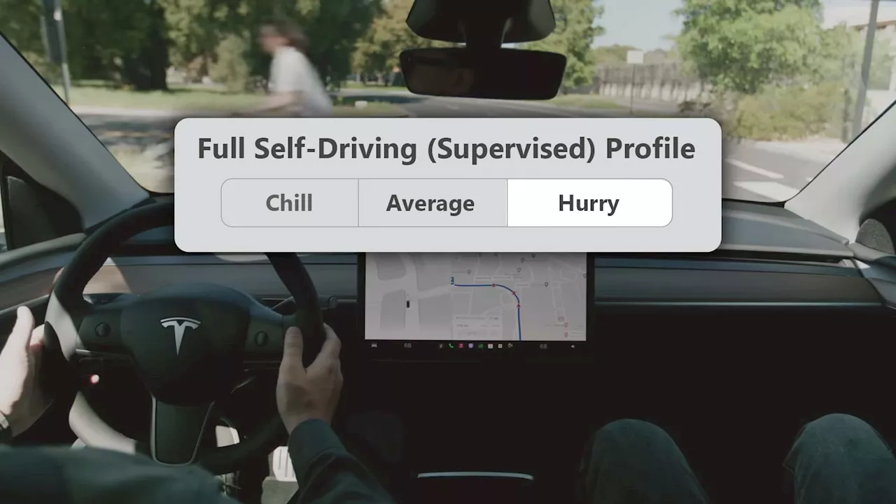 Tesla Driver Wants Relaxed FSD Mode, So Elon Musk Promises 'Hurry' Mode