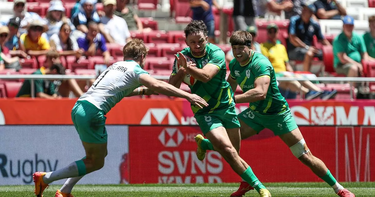 Ireland beat South Africa on Hugo Keenan’s return to sevens