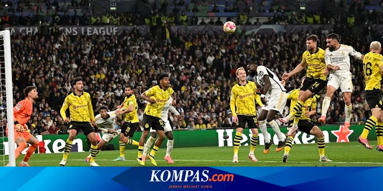 Hasil Dortmund Vs Madrid 0-2, Los Blancos Juara Liga Champions 2024!