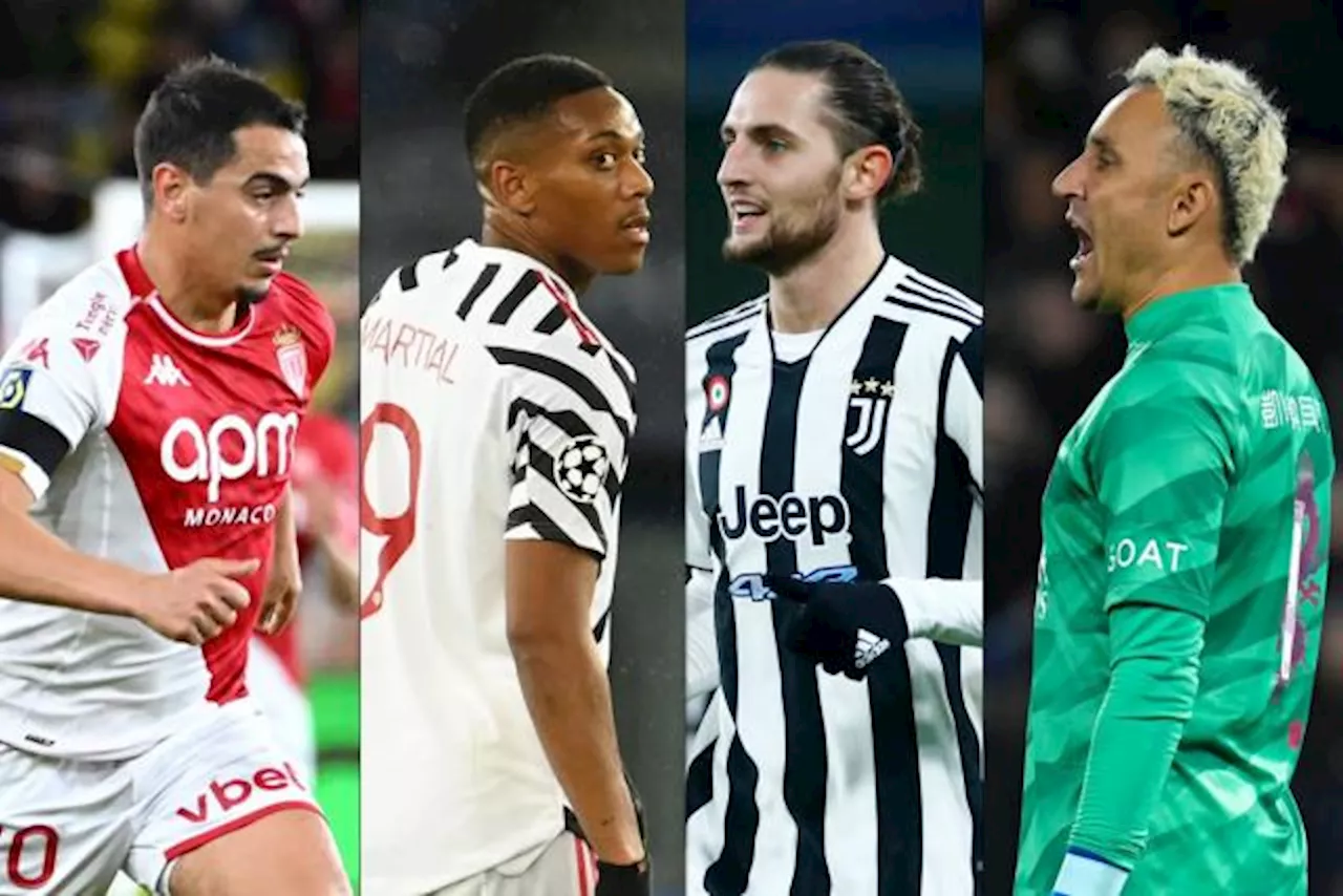 Le onze type des joueurs libres de tout contrat au 30 juin