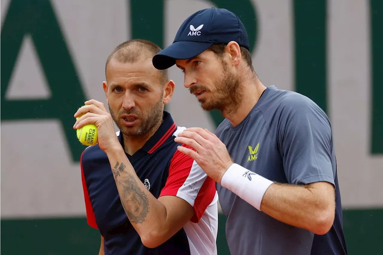 Andy Murray, Dan Evans succumb in first round of French Open doubles