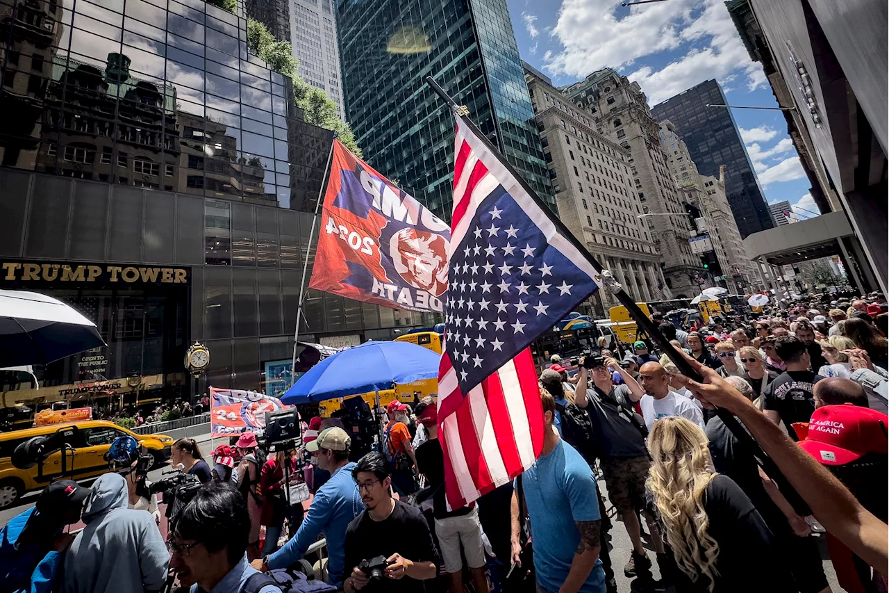 Upside-down American flag reappears as a right-wing protest symbol after Trump's guilty verdict