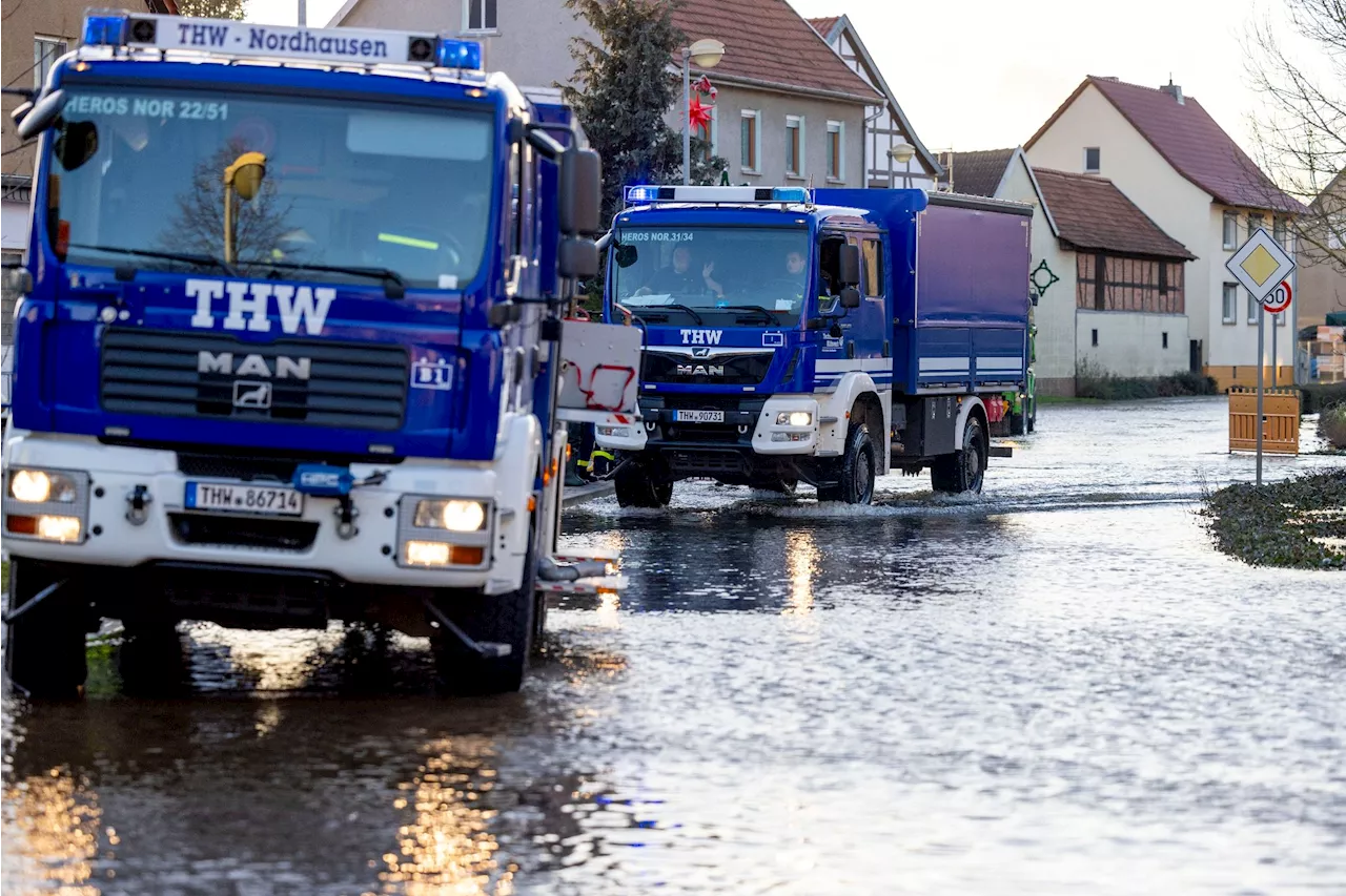 400 Kräfte des THW in Süddeutschland im Einsatz