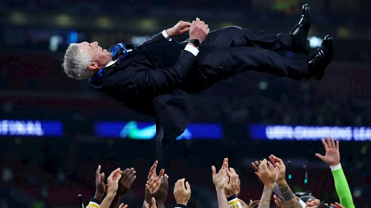 Ancelotti danst, Ancelotti de lucht in: vijfde Champions League voor Italiaanse coach