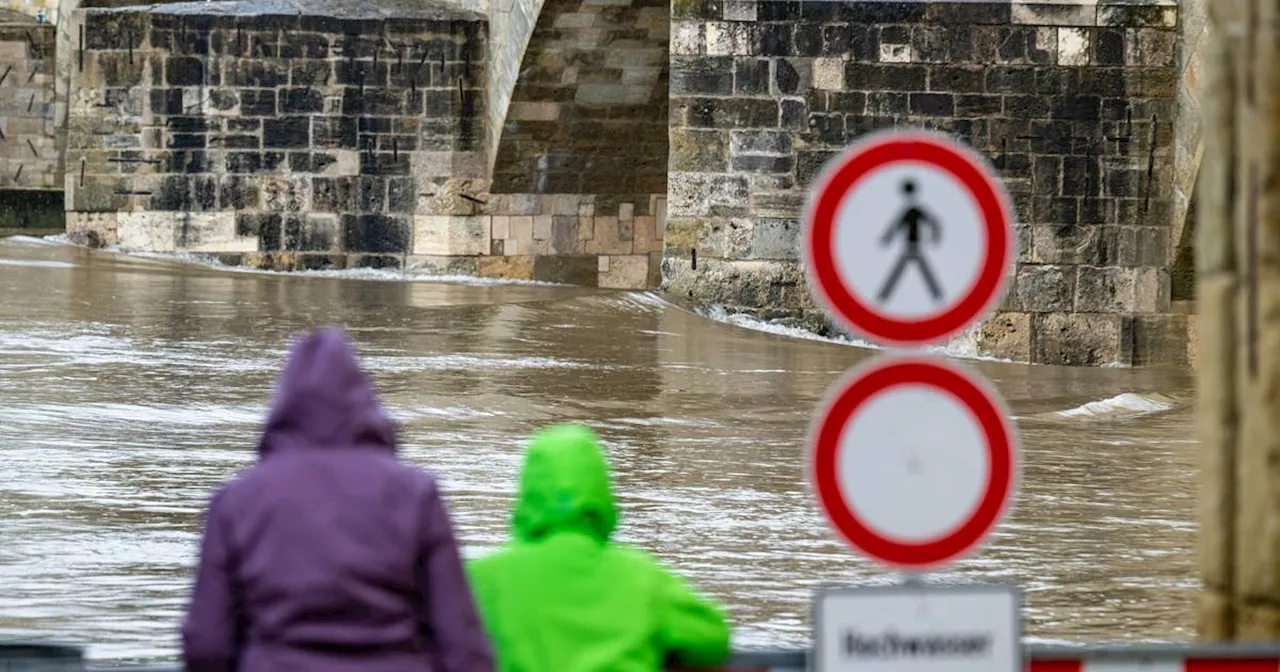 Regen und Hochwasser in Bayern und Baden-Württemberg