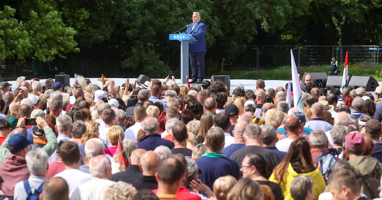 Thousands rally to back Hungary's Orban ahead of EU vote