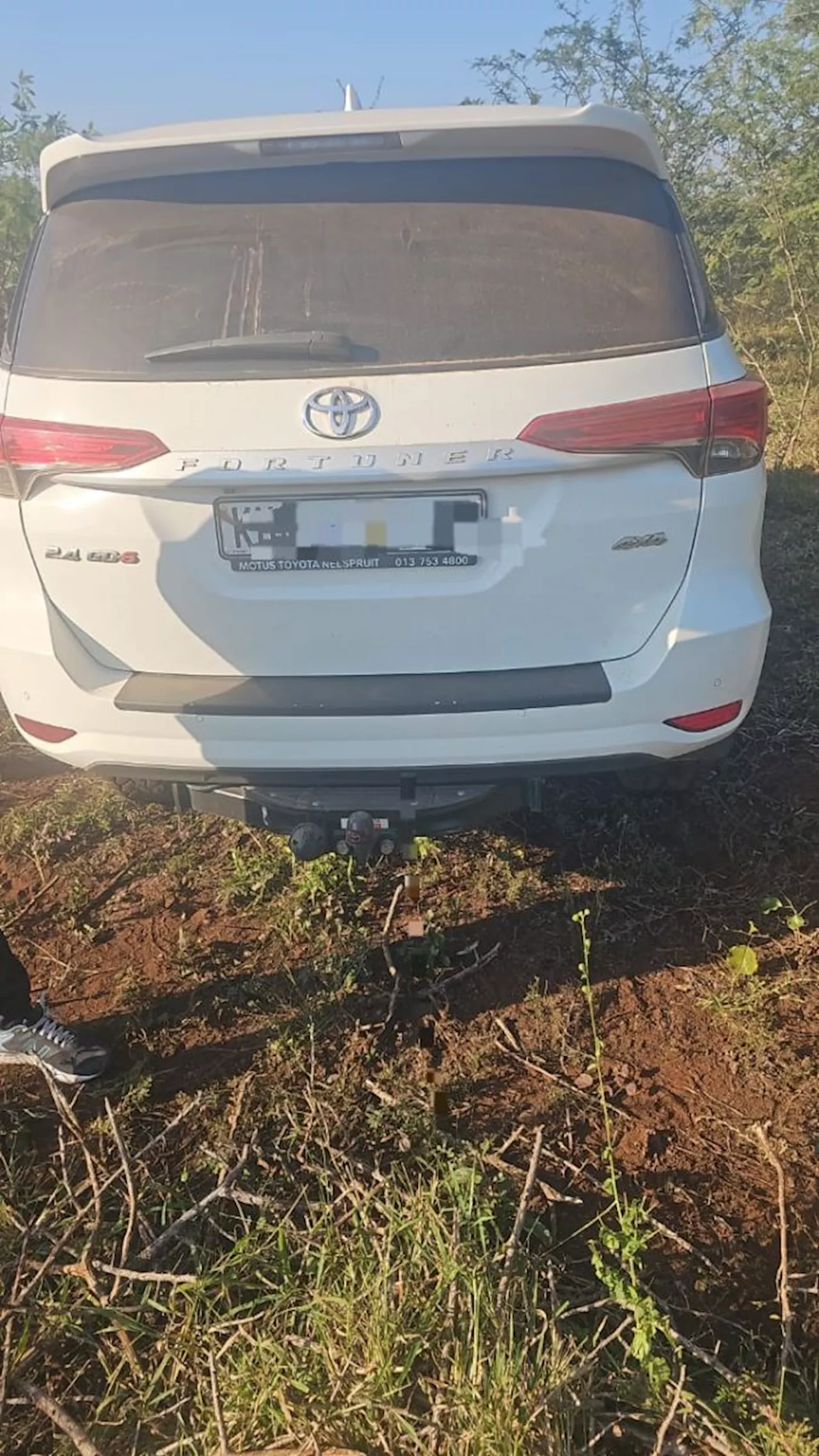 Vehicle recovered after it was forcefully taken by armed suspects in a house robbery incident in Sabie