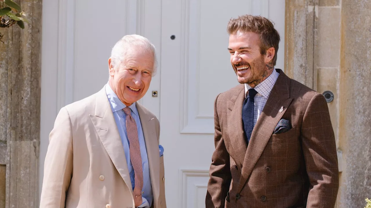 David Beckham swaps beekeeping tips with the King as he becomes ambassador of monarch's charity