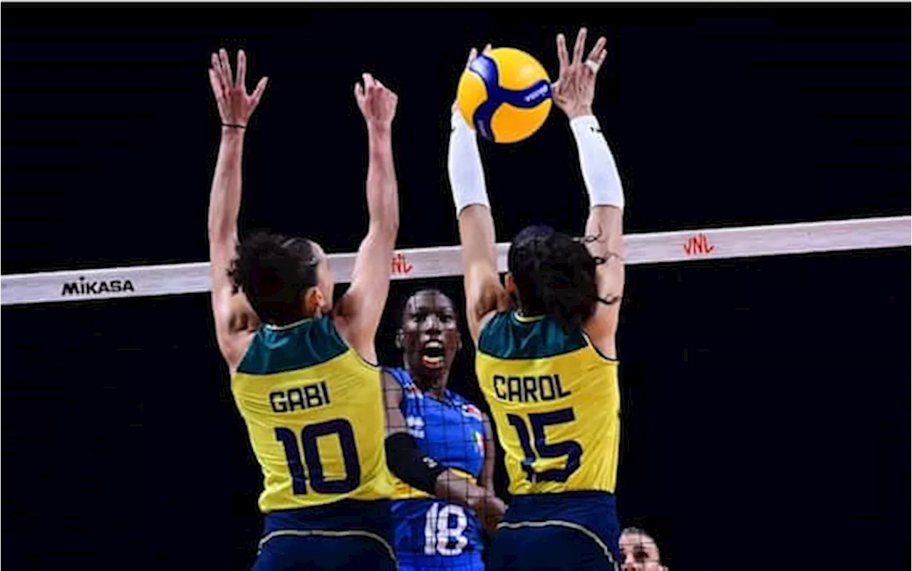 VNL femminile, Italia-Brasile 2-3: prima sconfitta per le azzurre a Macao