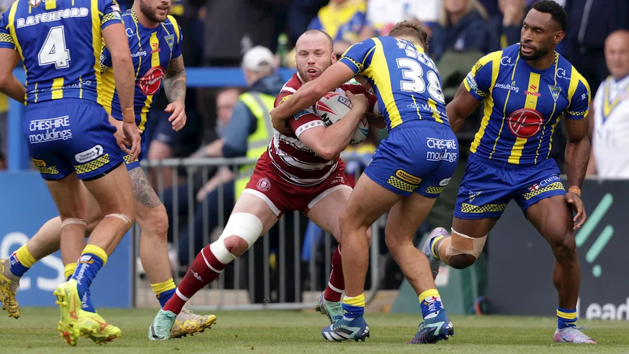 Super League: Wigan Warriors edge out Warrington Wolves despite Adam Keighran red card