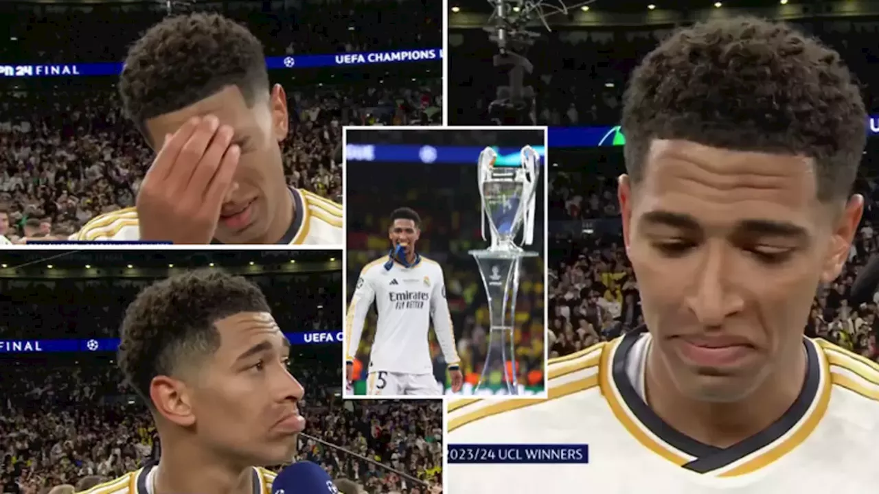 Jude Bellingham gives incredibly emotional interview after winning the Champions League