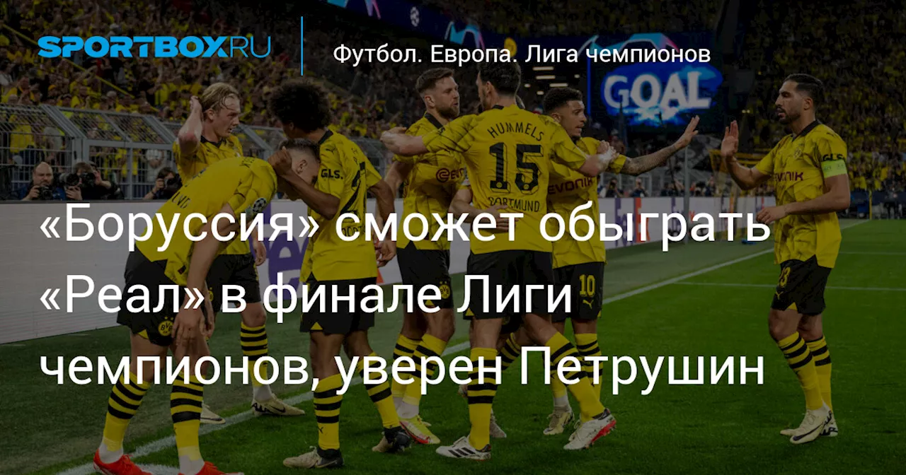 «Боруссия» сможет обыграть «Реал» в финале Лиги чемпионов, уверен Петрушин